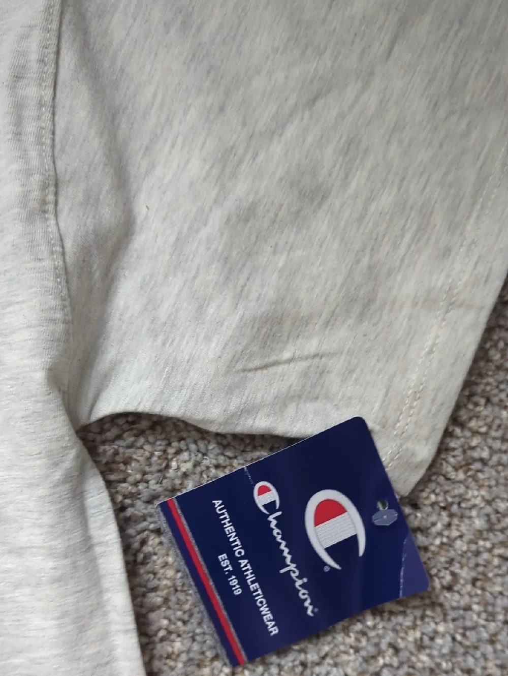3 Champion Crewneck Tee Pack in Cream, White and Navy Trim - Picture 10 of 12